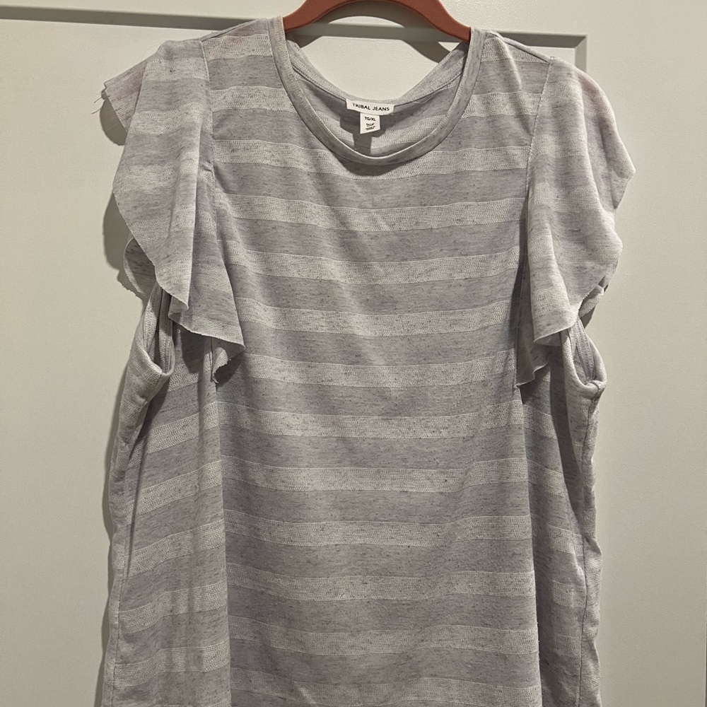 Used tribal jeans top